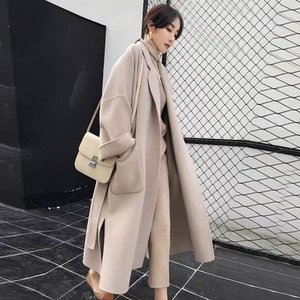 women's wool & blends cashmere coat women's mid-length autumn and winter clothes hepburn style knee-length 2021 rm*, Black
women's wool & blends cashmere coat women's mid-length autumn and winter clothes hepburn style knee-length 2021 rm*, Black