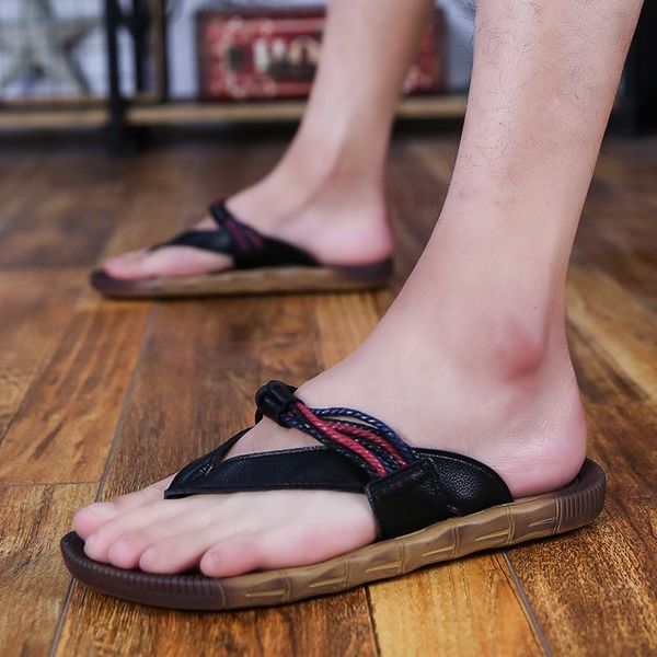 slippers thick soled beach fashion outside men's leisure concise microfiber summer flip flops narrow band mixed colors men shoes, Black
slippers thick soled beach fashion outside men's leisure concise microfiber summer flip flops narrow band mixed colors men shoes, Black