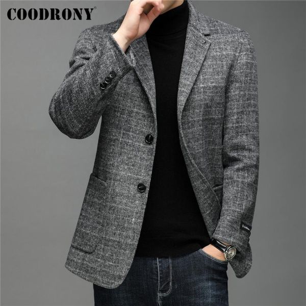 men's wool & blends coodrony brand winter jacket thick warm coat men clothing business leisure suit arrival fashion slim fit overcoat c, Black
men's wool & blends coodrony brand winter jacket thick warm coat men clothing business leisure suit arrival fashion slim fit overcoat c, Black