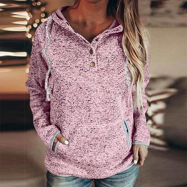 women's hoodies & sweatshirts autumn pullover pure button down long sleeve with pocket kpop sweatshirt, Black
women's hoodies & sweatshirts autumn pullover pure button down long sleeve with pocket kpop sweatshirt, Black