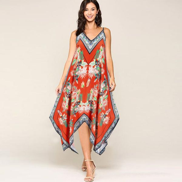 vintage floral print spaghetti midi dress women summer fashion casual irregular sleeveless v-neck vestidos boho loose robe femme, Black;gray
vintage floral print spaghetti midi dress women summer fashion casual irregular sleeveless v-neck vestidos boho loose robe femme, Black;gray