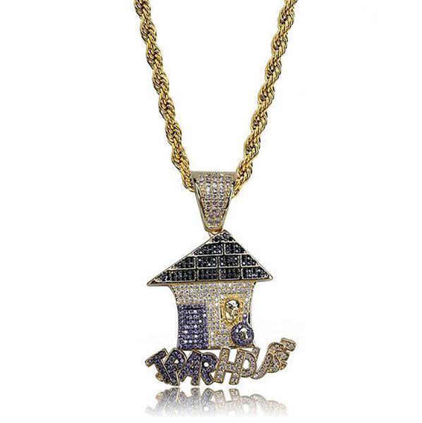 trap house pendant gold iced out pendant micro pave cubic zircon hip hop pendant necklace for men women gifts, Silver
trap house pendant gold iced out pendant micro pave cubic zircon hip hop pendant necklace for men women gifts, Silver