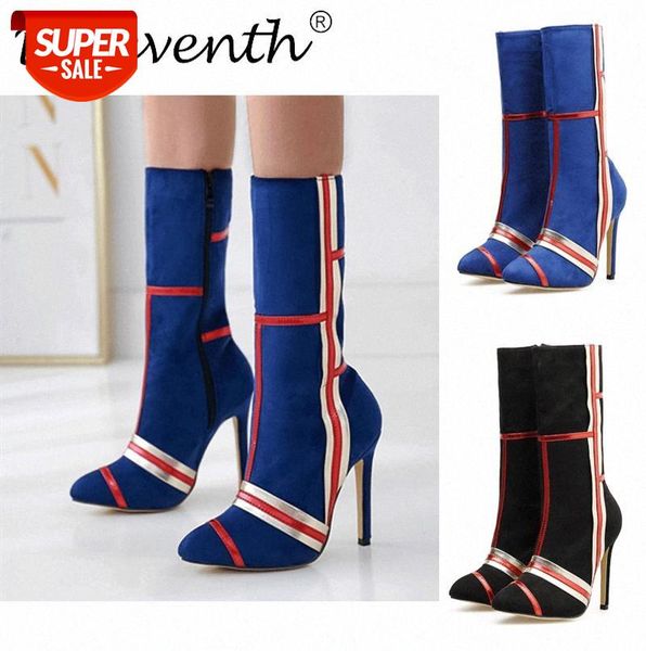 shoeswoman european and american high heels, large size women's shoes, color matching fashion suede, thin mid-to-high boots #6t9n, Black
shoeswoman european and american high heels, large size women's shoes, color matching fashion suede, thin mid-to-high boots #6t9n, Black