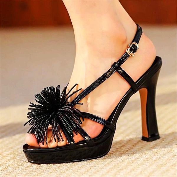 sandals women's cow leather strappy tassel gladiator party platform pumps open toe slingback wedding shoes stilettos, Black
sandals women's cow leather strappy tassel gladiator party platform pumps open toe slingback wedding shoes stilettos, Black