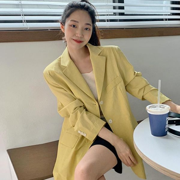 women's suits & blazers early autumn 2021 korean chic loose casual blazer women all match solid office ladies suit coat turn down colla, White;black
women's suits & blazers early autumn 2021 korean chic loose casual blazer women all match solid office ladies suit coat turn down colla, White;black