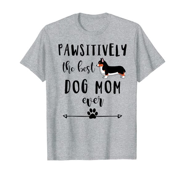 tricolor corgi gift corgi mom dog mom ever dog paw gift t-shirt, White;black 
tricolor corgi gift corgi mom dog mom ever dog paw gift t-shirt, White;black