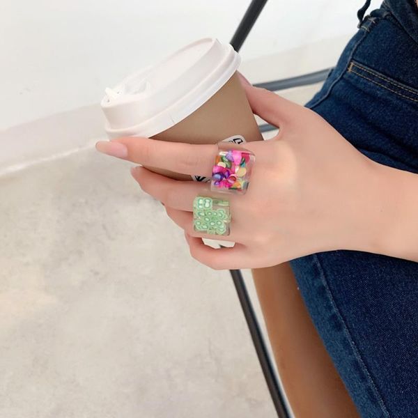 colorful transparent fruit stone rings for women acrylic resin big geometry square irregular chunky finger ring jewelry gift wedding, Slivery;golden
colorful transparent fruit stone rings for women acrylic resin big geometry square irregular chunky finger ring jewelry gift wedding, Slivery;golden
