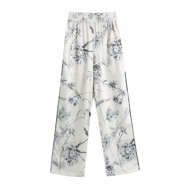 spring women flower printing edge piping straight pants casual lady elastic waist loose trousers p1982 210430, Black;white
spring women flower printing edge piping straight pants casual lady elastic waist loose trousers p1982 210430, Black;white