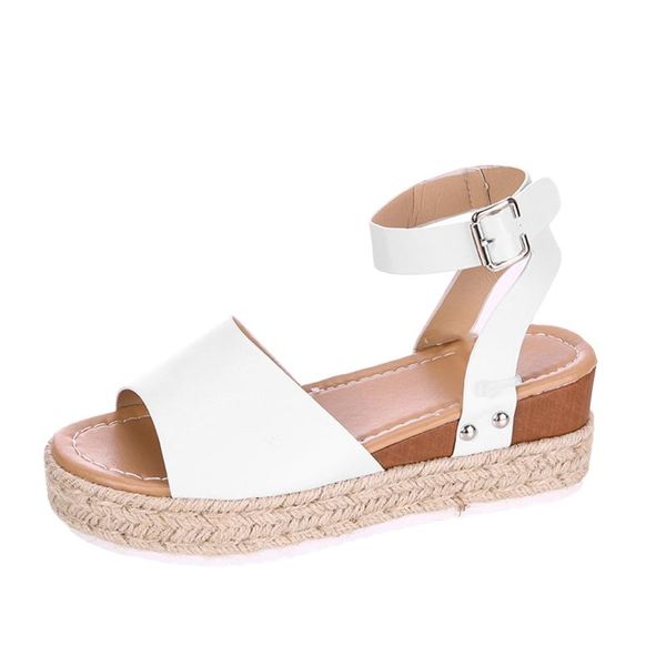 sandals summer women buckle strap wedges retro peep toe 2021 beach shoes sandalias mujer, Black
sandals summer women buckle strap wedges retro peep toe 2021 beach shoes sandalias mujer, Black