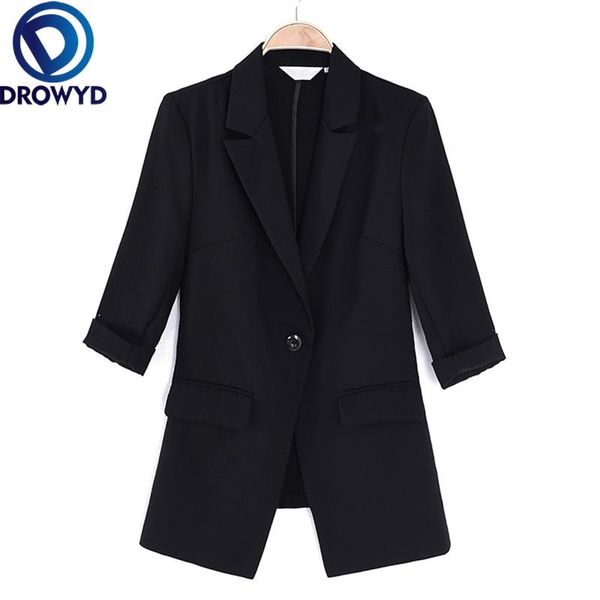 black blazer casual women tailored coat lady office work suit ol styles elegant 3xl pockets loose jacket chic women's suits & blazers, White;black
black blazer casual women tailored coat lady office work suit ol styles elegant 3xl pockets loose jacket chic women's suits & blazers, White;black