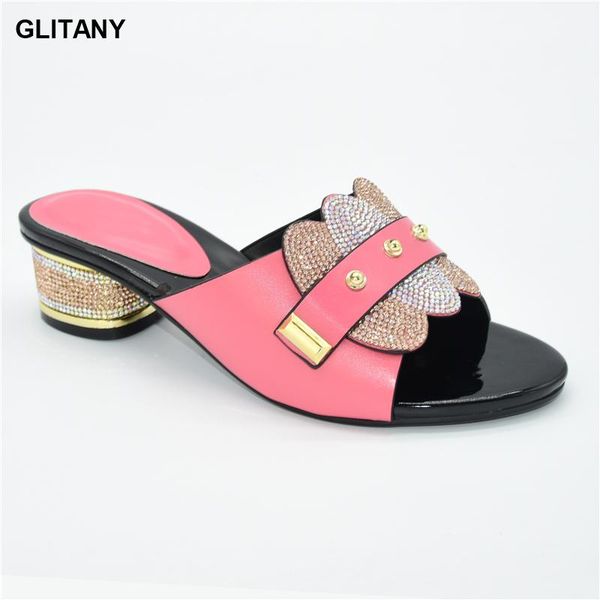 dress shoes ladies high heels designer decorated with rhinestone slip on pumps italian in women quality african wedding shoe, Black
dress shoes ladies high heels designer decorated with rhinestone slip on pumps italian in women quality african wedding shoe, Black
