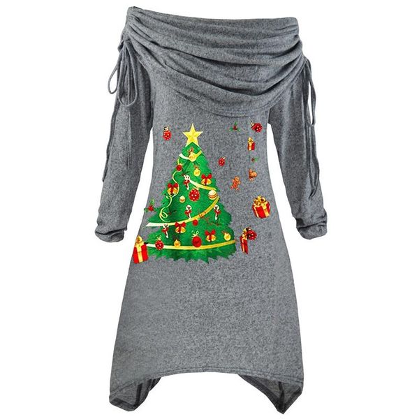 casual dresses women christmas santa snowflake tree printed pleated collar irregular long sleeve knitwear dress, Black;gray
casual dresses women christmas santa snowflake tree printed pleated collar irregular long sleeve knitwear dress, Black;gray