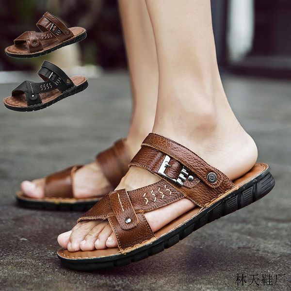 sandals fashion men's genuine leather men summer shoes leisure slippers comfortable footwear soft sandal, Black
sandals fashion men's genuine leather men summer shoes leisure slippers comfortable footwear soft sandal, Black