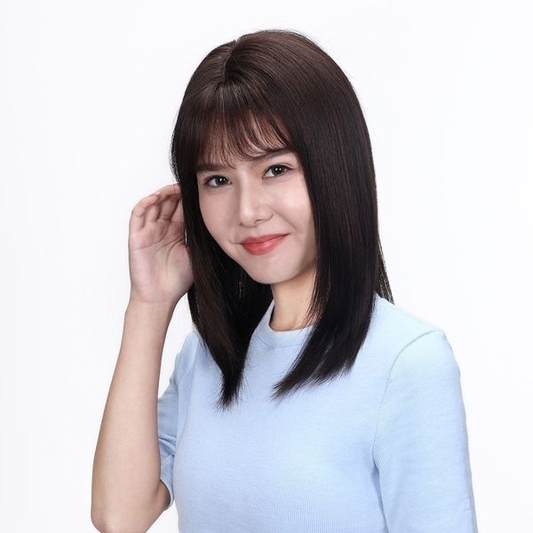 xin zhilei same real women's middle long hair air bangs net red head cover black straight
xin zhilei same real women's middle long hair air bangs net red head cover black straight