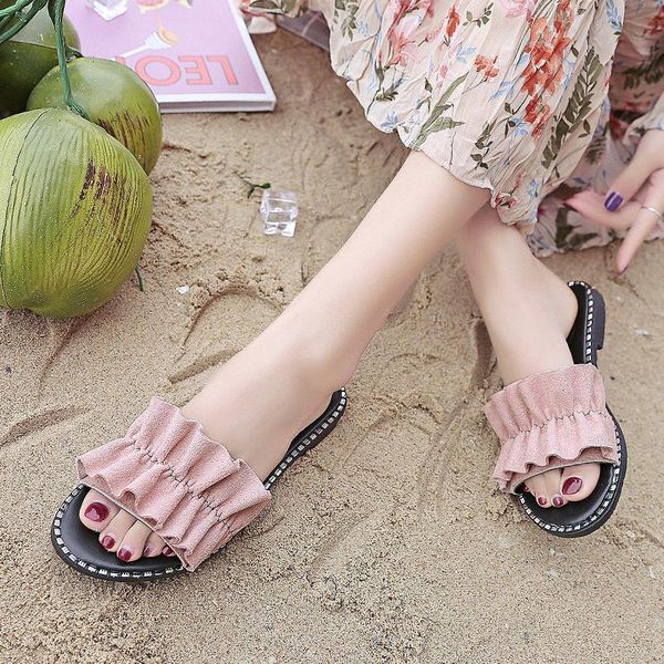 summer slippers women shoes woman mules slides peep toe solid flock rivet square low heels fashion beach ladies, Black
summer slippers women shoes woman mules slides peep toe solid flock rivet square low heels fashion beach ladies, Black