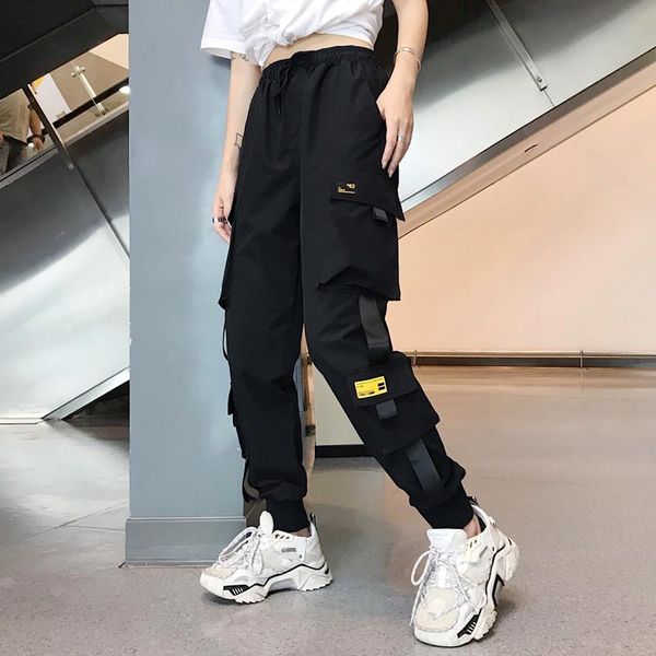 women's pants & capris autumn casual woman cargo women elastic high waist ladies trousers 2021 modis streetwear pant female sport, Black;white
women's pants & capris autumn casual woman cargo women elastic high waist ladies trousers 2021 modis streetwear pant female sport, Black;white