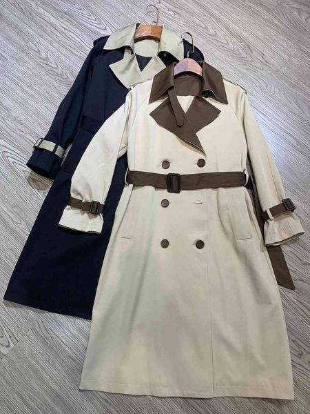 dust coat 2021 european goods british style b home windbreaker korean version loose medium and long with thin temperament tie over the, Tan;black
dust coat 2021 european goods british style b home windbreaker korean version loose medium and long with thin temperament tie over the, Tan;black