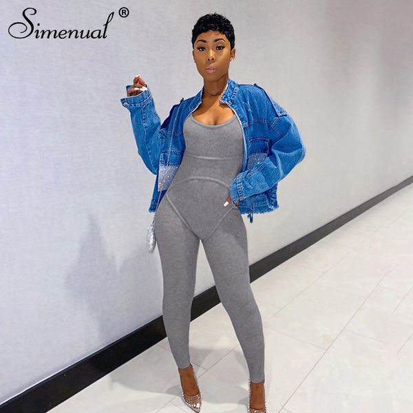 simenual ribbed casual workout rompers womens jumpsuit backless sleeveless fitness active wear bodycon fashion jumpsuits summer, Black;white
simenual ribbed casual workout rompers womens jumpsuit backless sleeveless fitness active wear bodycon fashion jumpsuits summer, Black;white