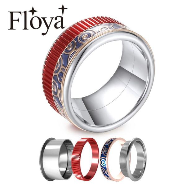 cluster rings floya set for women argent stainless steel ring red gear enamel wedding band reversible femme party gift, Golden;silver
cluster rings floya set for women argent stainless steel ring red gear enamel wedding band reversible femme party gift, Golden;silver