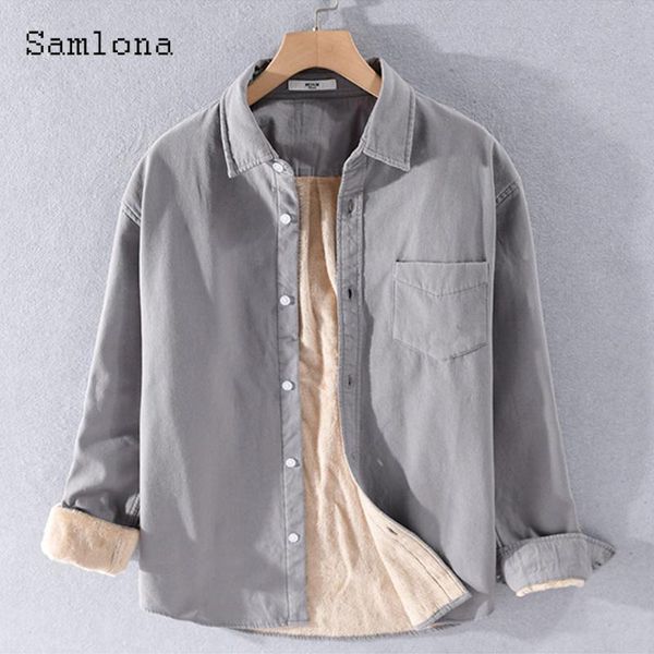 men's casual shirts plus size 3xl men skinny single-breasted plush lined shirt 2021 long sleeve blouse winter mens clothing, White;black
men's casual shirts plus size 3xl men skinny single-breasted plush lined shirt 2021 long sleeve blouse winter mens clothing, White;black
