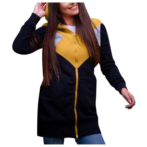women's hoodies & sweatshirts women solid patchwork fashion zipper pocket streetwear daily long sleeve hooded coat sudaderas con capuch, Black
women's hoodies & sweatshirts women solid patchwork fashion zipper pocket streetwear daily long sleeve hooded coat sudaderas con capuch, Black