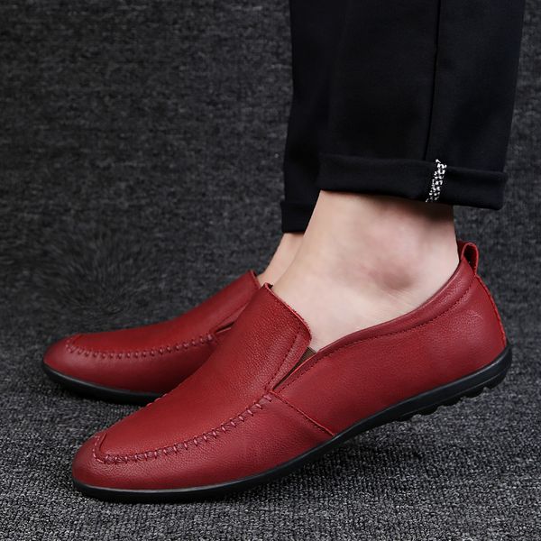 dress shoes men casual upscale loafers fashion genuine leather for summer flat driving moccasins slip on krn9, Black
dress shoes men casual upscale loafers fashion genuine leather for summer flat driving moccasins slip on krn9, Black