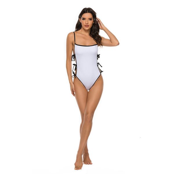 the bikini one piece swimsuit with back and thin split bikini, White;black
the bikini one piece swimsuit with back and thin split bikini, White;black