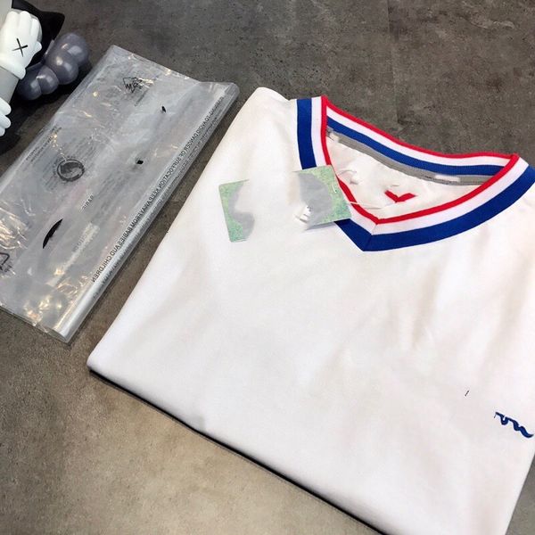 t shirt short sleeve women's summer v-neck white small letter embroidery color matching loose large edition brand student top
t shirt short sleeve women's summer v-neck white small letter embroidery color matching loose large edition brand student top