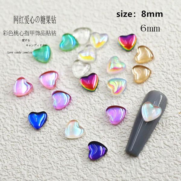 50pcs/pack japan korean decor kawaii candy colorful resin 6mm 8mm love heart gel nail art parts 3d diy accessories sticker tools decorations, Silver;gold
50pcs/pack japan korean decor kawaii candy colorful resin 6mm 8mm love heart gel nail art parts 3d diy accessories sticker tools decorations, Silver;gold