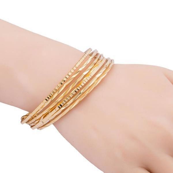 bangle fashion yellow gold filled womens summer thin multilayer circle party gift, Black
bangle fashion yellow gold filled womens summer thin multilayer circle party gift, Black