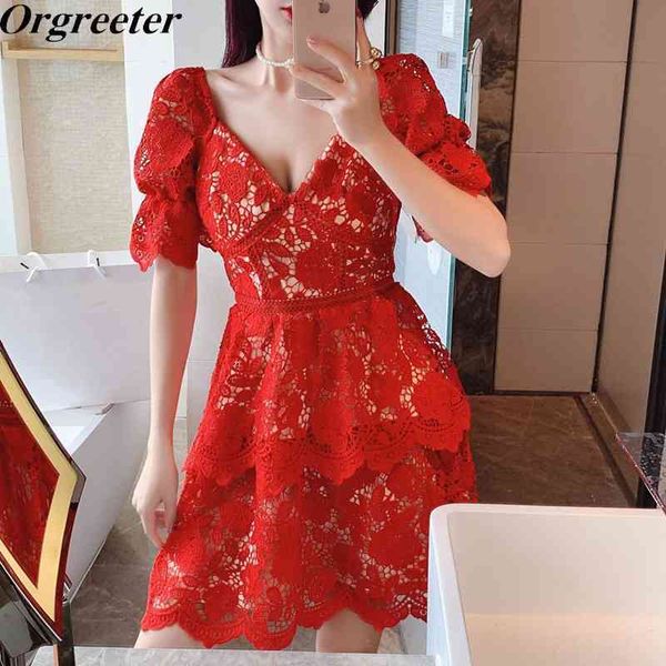 self portrait dress red lace hook flower hollow women v-neck backless summer 210525, Black;gray
self portrait dress red lace hook flower hollow women v-neck backless summer 210525, Black;gray