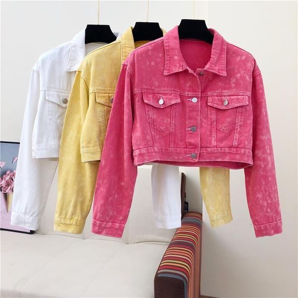 net red loose short washed denim jacket women autumn retro solid color long-sleeved casual simple, Black;brown
net red loose short washed denim jacket women autumn retro solid color long-sleeved casual simple, Black;brown