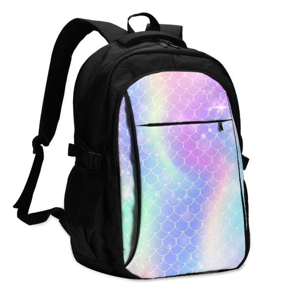 backpack 2021 women men fashion princess rainbow scales travel school recreation business bag
backpack 2021 women men fashion princess rainbow scales travel school recreation business bag
