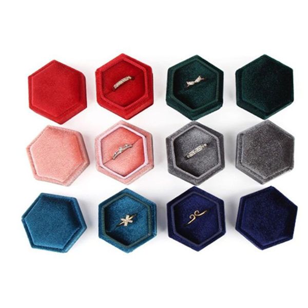 jewelry pouches, bags exquisite wedding detachable lid small hexagonal flannel ring box display holder, Pink;blue
jewelry pouches, bags exquisite wedding detachable lid small hexagonal flannel ring box display holder, Pink;blue