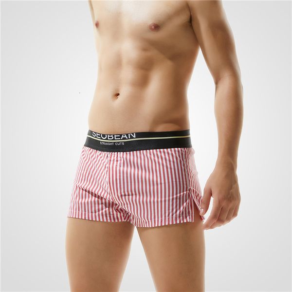 male underwear striped boxers slim low waist mens short pants casual printed, Black;white
male underwear striped boxers slim low waist mens short pants casual printed, Black;white