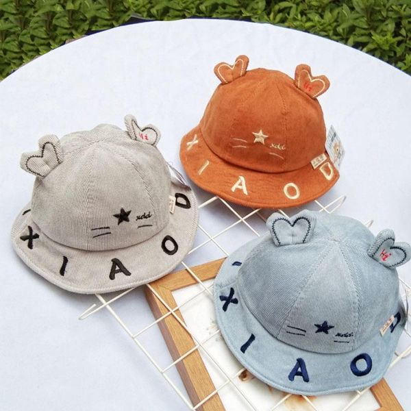 cloches autumn baby fisherman hat corduroy hi five-pointed star cat ears wild cartoon children's casual tide basin cap, Blue;gray
cloches autumn baby fisherman hat corduroy hi five-pointed star cat ears wild cartoon children's casual tide basin cap, Blue;gray
