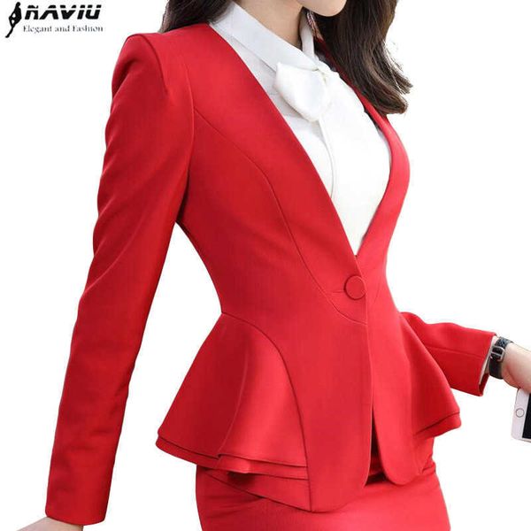 fashion elegant red women blazer winter formal business ruffles slim v neck jacket office ladies plus size work coat 210604, White;black
fashion elegant red women blazer winter formal business ruffles slim v neck jacket office ladies plus size work coat 210604, White;black