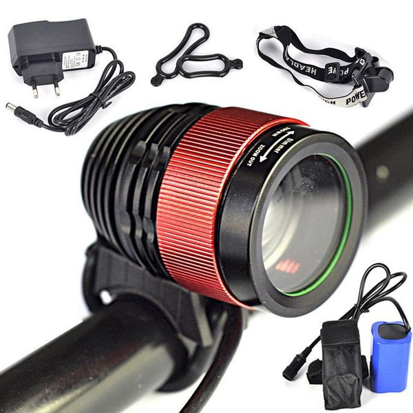 2in1 bicycle light headlight 2500 lm zoomable led headlamp waterproof front 3 mode with 8.4v 6000mah battery & charger bike lights
2in1 bicycle light headlight 2500 lm zoomable led headlamp waterproof front 3 mode with 8.4v 6000mah battery & charger bike lights