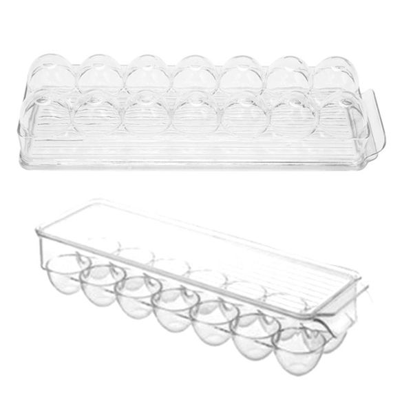 storage bottles & jars 2 pcs 14 grid clear acrylic fridge refrigerator egg holder organizer tray, a b
storage bottles & jars 2 pcs 14 grid clear acrylic fridge refrigerator egg holder organizer tray, a b