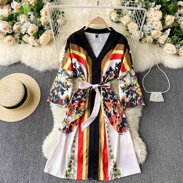 spring european american print color matching vestidos feminine v-neck fashionable pajamas midi dress c393 210507, Black;gray
spring european american print color matching vestidos feminine v-neck fashionable pajamas midi dress c393 210507, Black;gray
