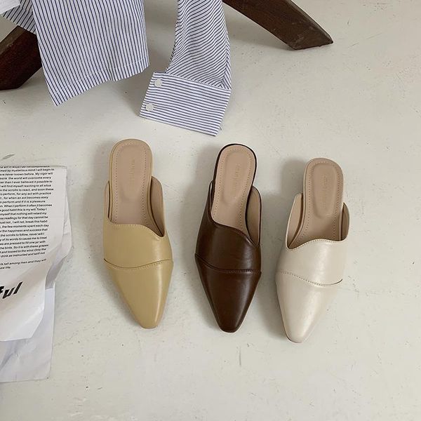 slippers fashion women round toe thick low heels slides shallow mules shoes casual solid color size 35-39, Black
slippers fashion women round toe thick low heels slides shallow mules shoes casual solid color size 35-39, Black