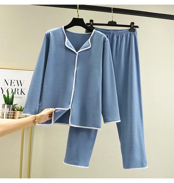 women's two piece pants 2021 winter warm pajamas plush thickened frosted loose large home clothes long sleeved trousers simple two-piec, White
women's two piece pants 2021 winter warm pajamas plush thickened frosted loose large home clothes long sleeved trousers simple two-piec, White