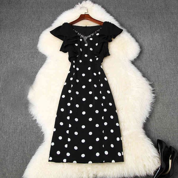 casual dresses summer sleeveless v neck white / black retro polka dot print beads ruffle detail knee-length dress elegant lj18t10921 ix1y, Black;gray
casual dresses summer sleeveless v neck white / black retro polka dot print beads ruffle detail knee-length dress elegant lj18t10921 ix1y, Black;gray