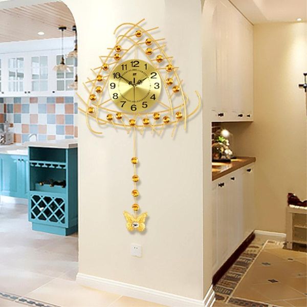 wall clocks triangel pattern golden clock metal frame rhinestone decorated brilliant pendulum satch home decor
wall clocks triangel pattern golden clock metal frame rhinestone decorated brilliant pendulum satch home decor