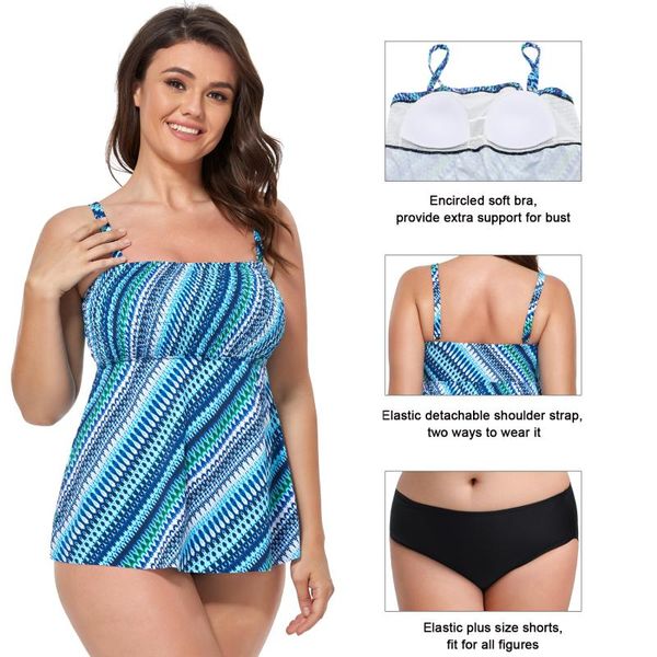 one-piece suits women's plus size tankini bandeau swimsuit two piece bathing suit tummy control swimwear with shorts
one-piece suits women's plus size tankini bandeau swimsuit two piece bathing suit tummy control swimwear with shorts