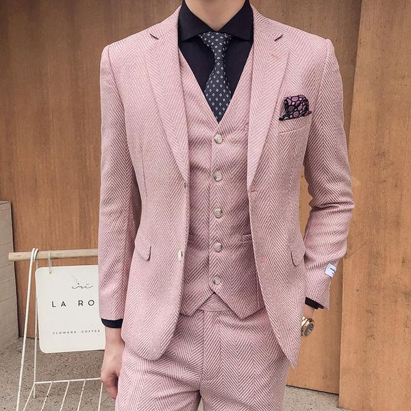 plyesxale khaki pink men wedding suits 2021 duffel twill party suit for prom dresses 3 pieces dinner q542 men's & blazers, White;black
plyesxale khaki pink men wedding suits 2021 duffel twill party suit for prom dresses 3 pieces dinner q542 men's & blazers, White;black