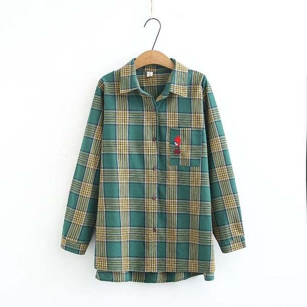 women's blouses & shirts plus size xl-4xl cotton&linen blouse long sleeved plaid cute embroidery blusas ol, White
women's blouses & shirts plus size xl-4xl cotton&linen blouse long sleeved plaid cute embroidery blusas ol, White