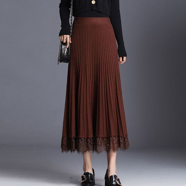 skirts winter cashmere blend a-line rib knitted elegant lace patchwork maxi long knit skirts gray beige, Black
skirts winter cashmere blend a-line rib knitted elegant lace patchwork maxi long knit skirts gray beige, Black