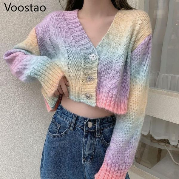 women's knits & tees autumn sweet rainbow sweater coats women korean spring casual loose knitted cardigan female fashion v-neck short c, White
women's knits & tees autumn sweet rainbow sweater coats women korean spring casual loose knitted cardigan female fashion v-neck short c, White