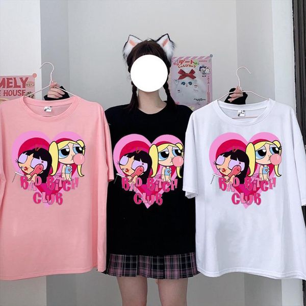harajuku anime kawaii cute funny women t shirts cartoon summer fashion 90s graphic tees female, White
harajuku anime kawaii cute funny women t shirts cartoon summer fashion 90s graphic tees female, White